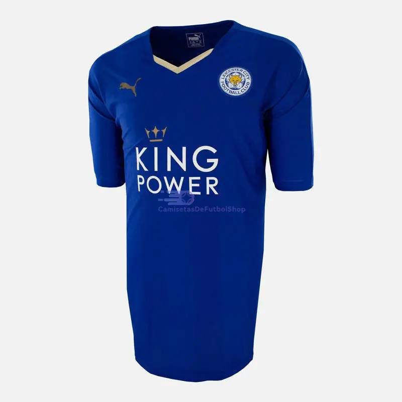 Camiseta VARDY 9 Leicester City 2015/16 1ª Equipación Retro