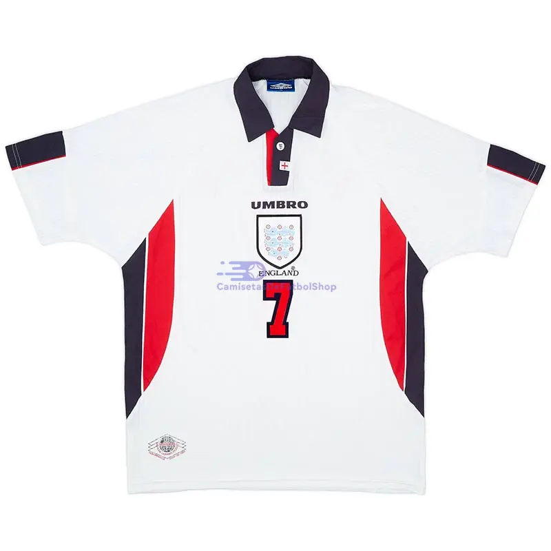 Camiseta BECKHAM 7 Inglaterra 1998 1ª Equipación Retro