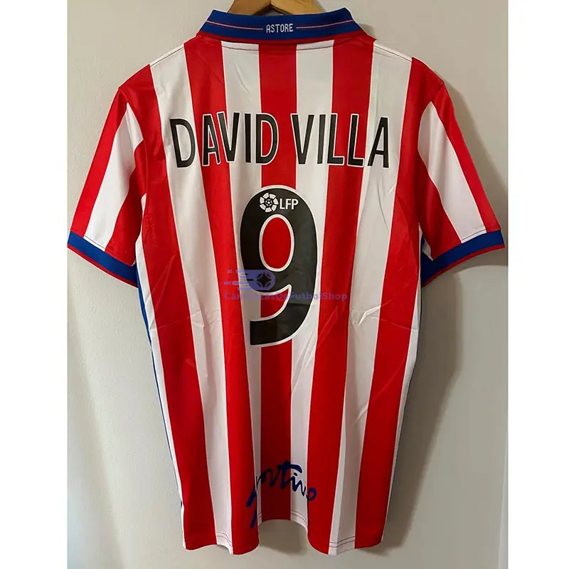 Camiseta DAVID VILLA 9 Sporting de Gijón 2002/03 1ª Equipación Retro