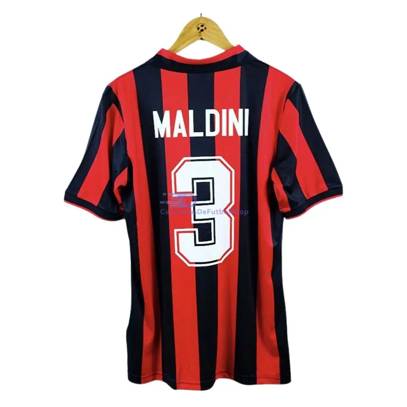 Camiseta MALDINI 3 AC Milan 1993/94 1ª Equipación Retro