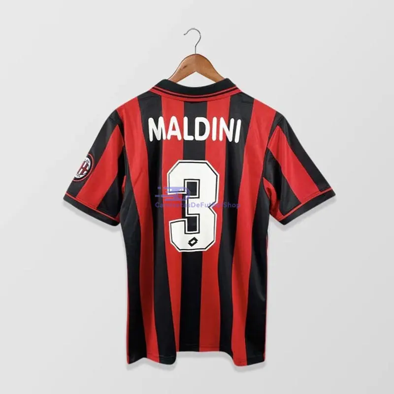 Camiseta MALDINI 3 AC Milan 1996/97 1ª Equipación Retro