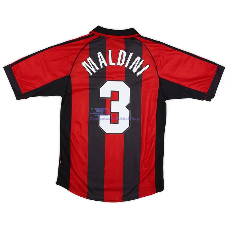 Camiseta MALDINI 3 AC Milan 1998/99 1ª Equipación Retro