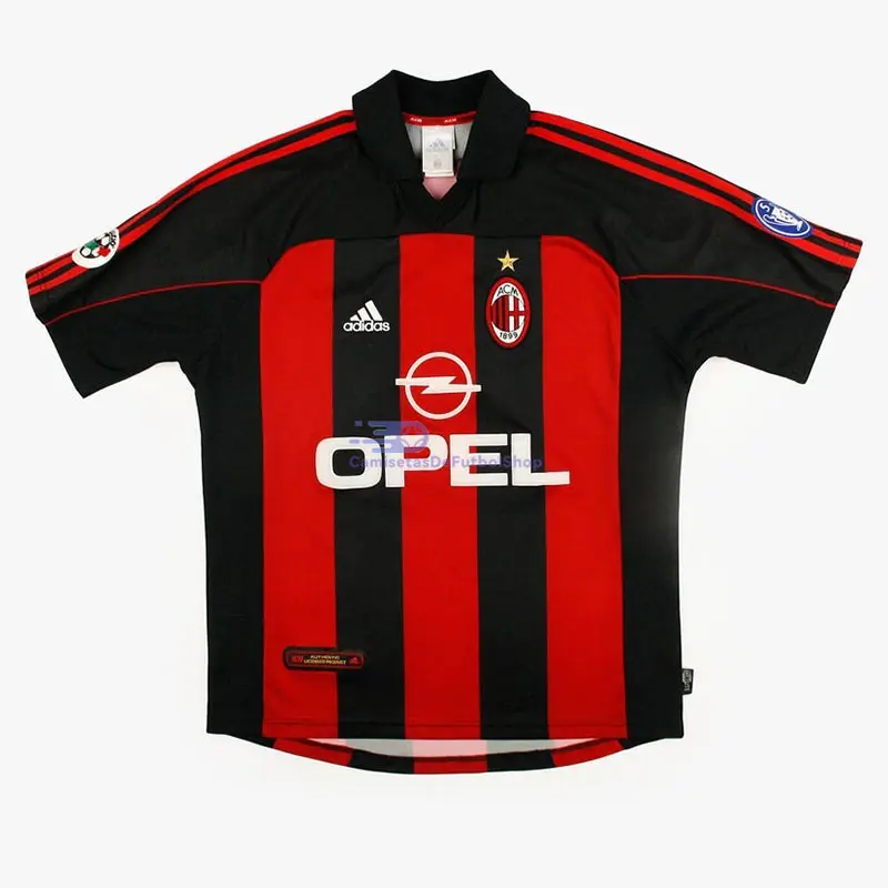Camiseta MALDINI 3 AC Milan 2000/01 1ª Equipación Retro