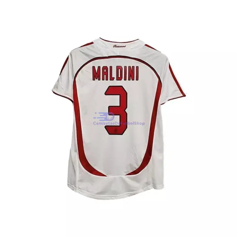 Camiseta MALDINI 3 AC Milan 2006/07 2ª Equipación Retro