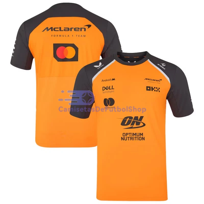 Camiseta McLaren F1 Naranja/Negro 2025