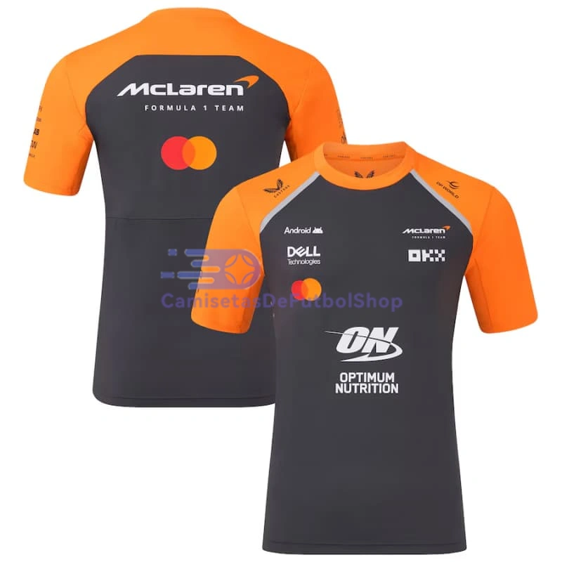 Camiseta McLaren F1 Negro/Naranja 2025