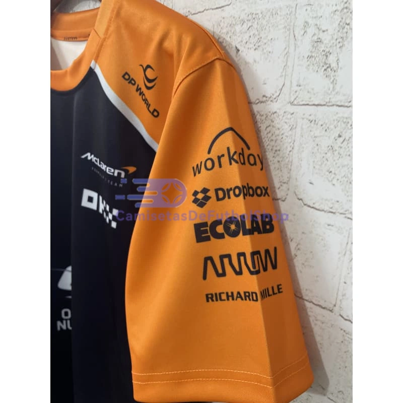 Camiseta McLaren F1 Negro/Naranja 2025