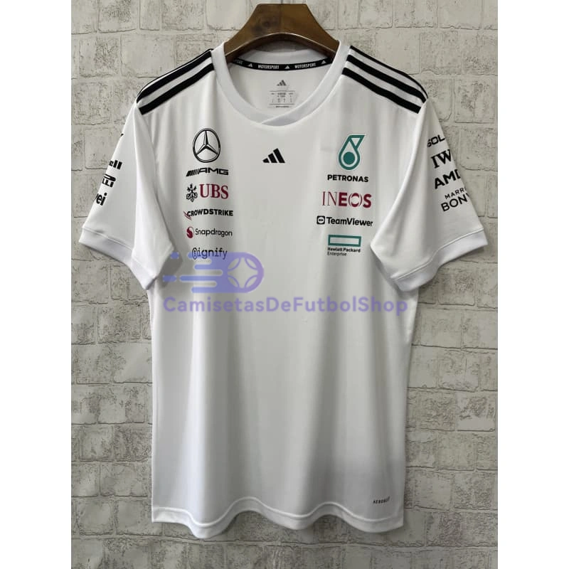 Camiseta Mercedes AMG Petronas F1 Blanco 2025