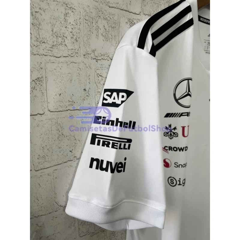 Camiseta Mercedes AMG Petronas F1 Blanco 2025