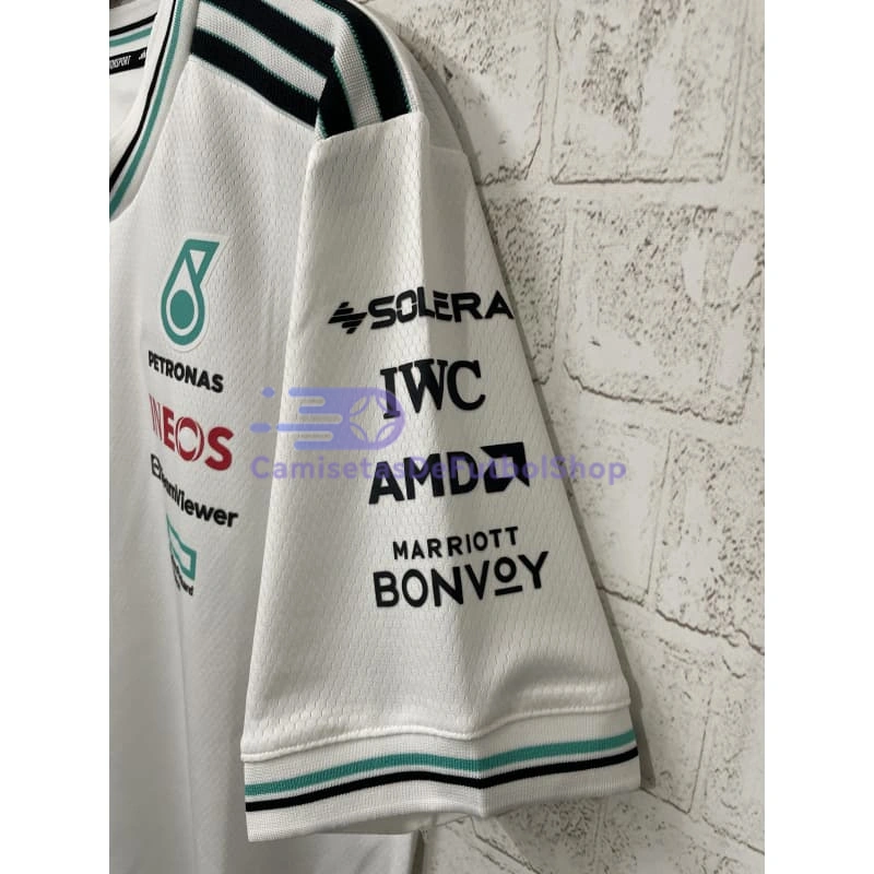 Camiseta Mercedes AMG Petronas F1 Blanco/Verde 2025