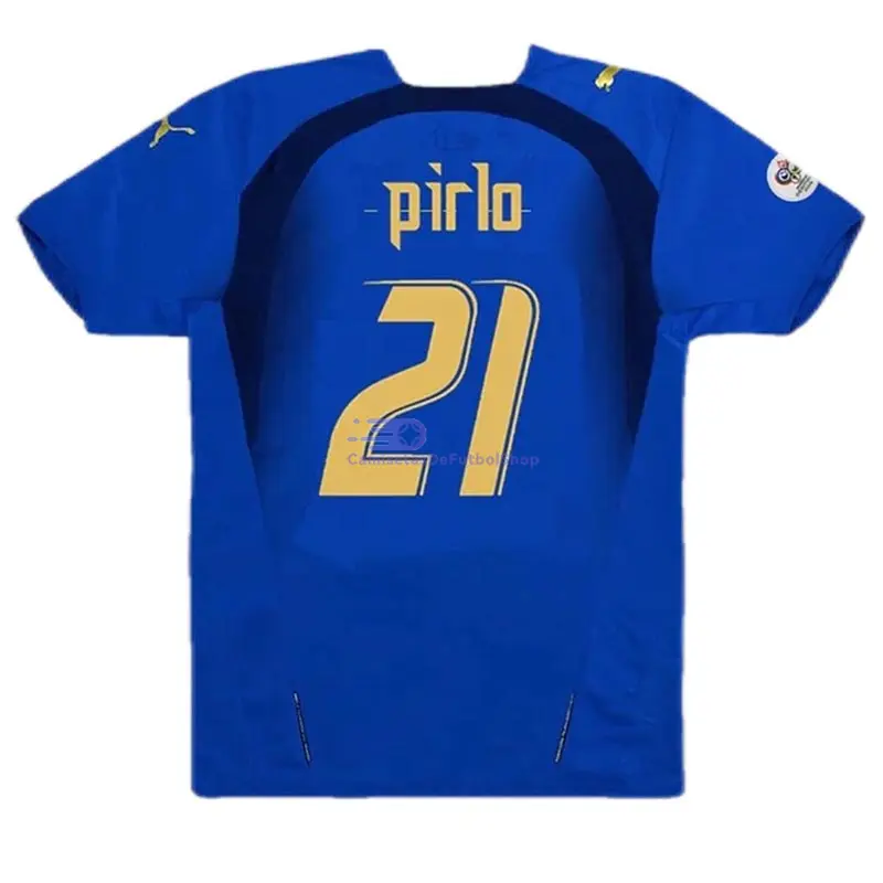 Camiseta PIRLO 21 Italia 2006 1ª Equipación Retro