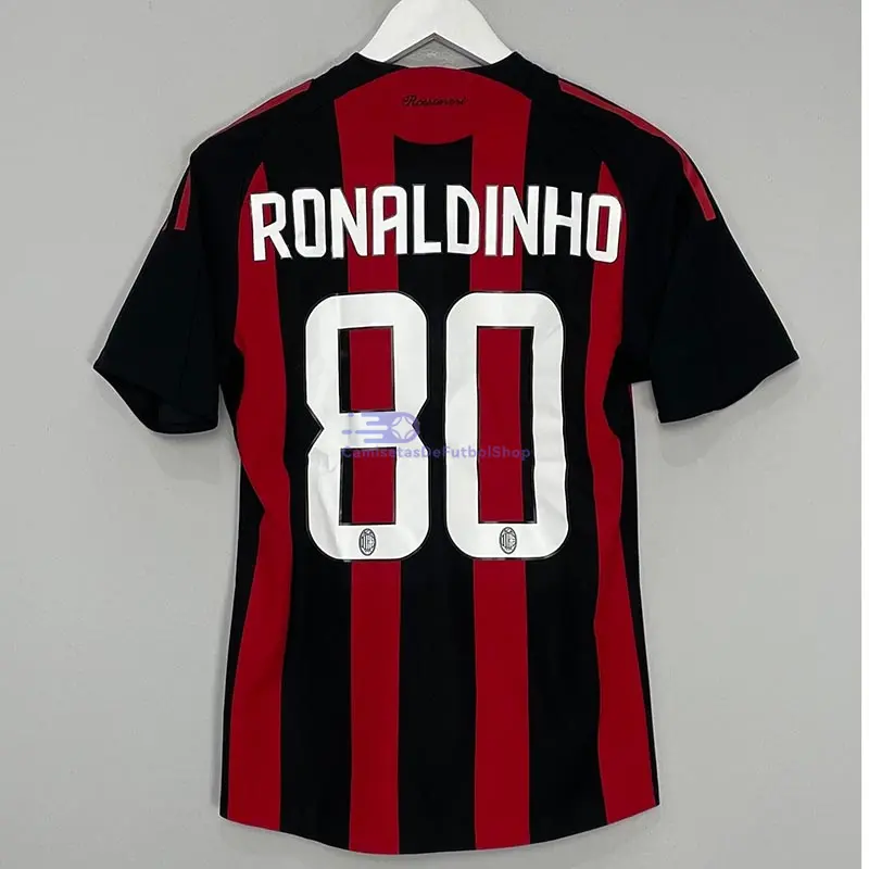 Camiseta RONALDINHO 80 AC Milan 2008/09 1ª Equipación Retro