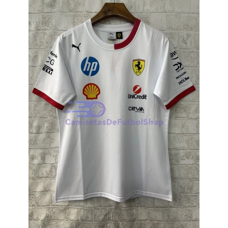 Camiseta Scuderia Ferrari F1 Blanco 2025