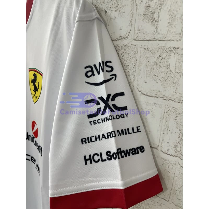 Camiseta Scuderia Ferrari F1 Blanco 2025