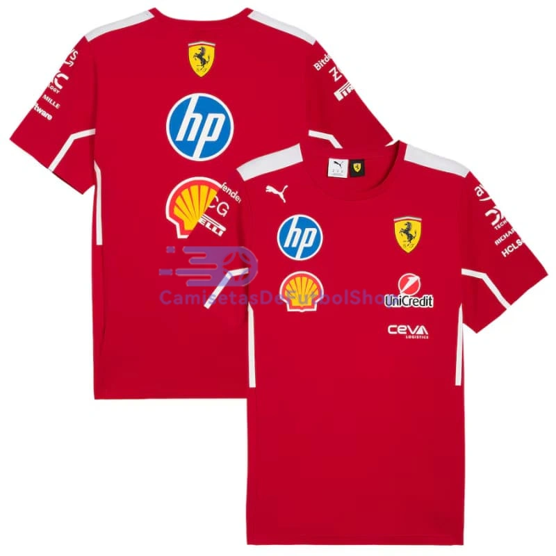 Camiseta Scuderia Ferrari F1 Rojo 2025