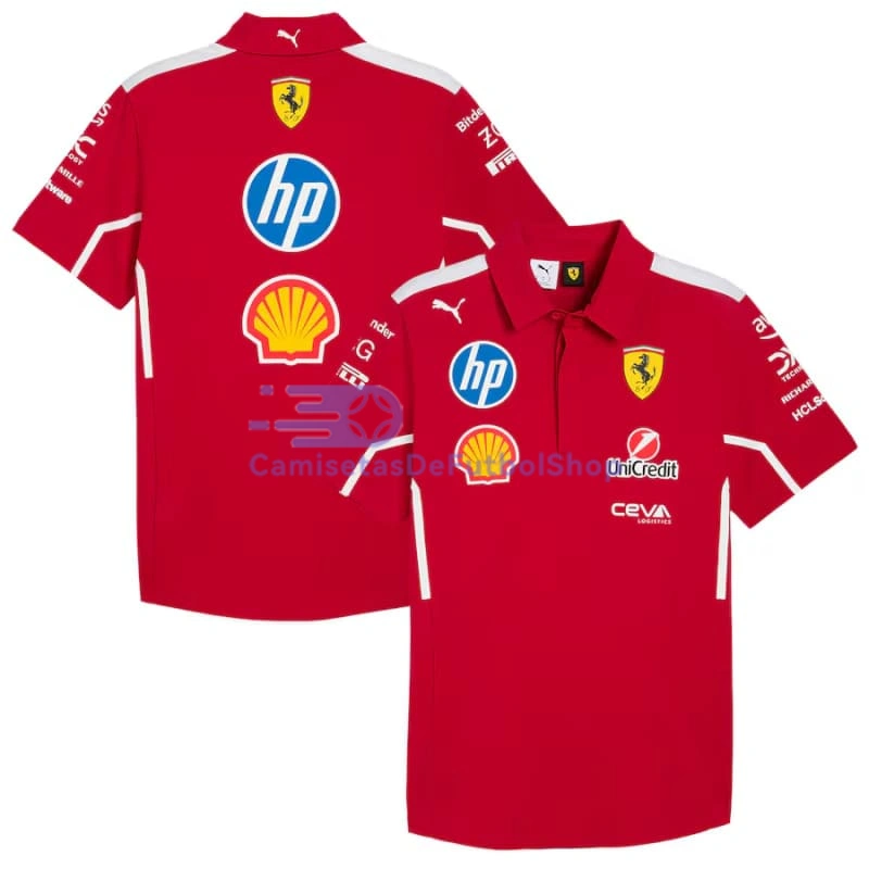 Polo Scuderia Ferrari F1 Rojo 2025