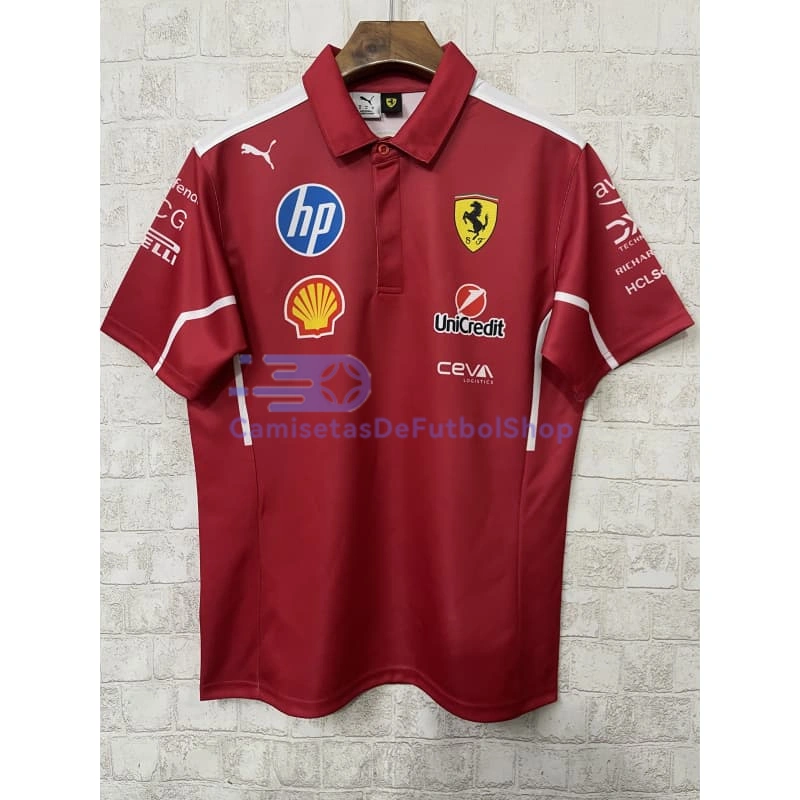 Polo Scuderia Ferrari F1 Rojo 2025