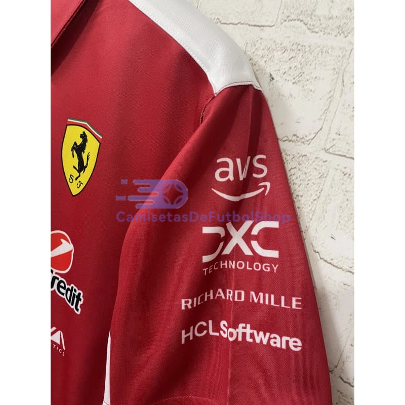 Polo Scuderia Ferrari F1 Rojo 2025