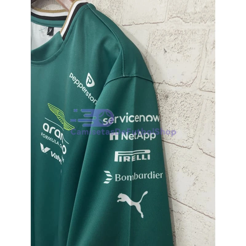Camiseta Aston Martin Aramco Cognizant F1 Verde 2025 Fernando Alonso #14