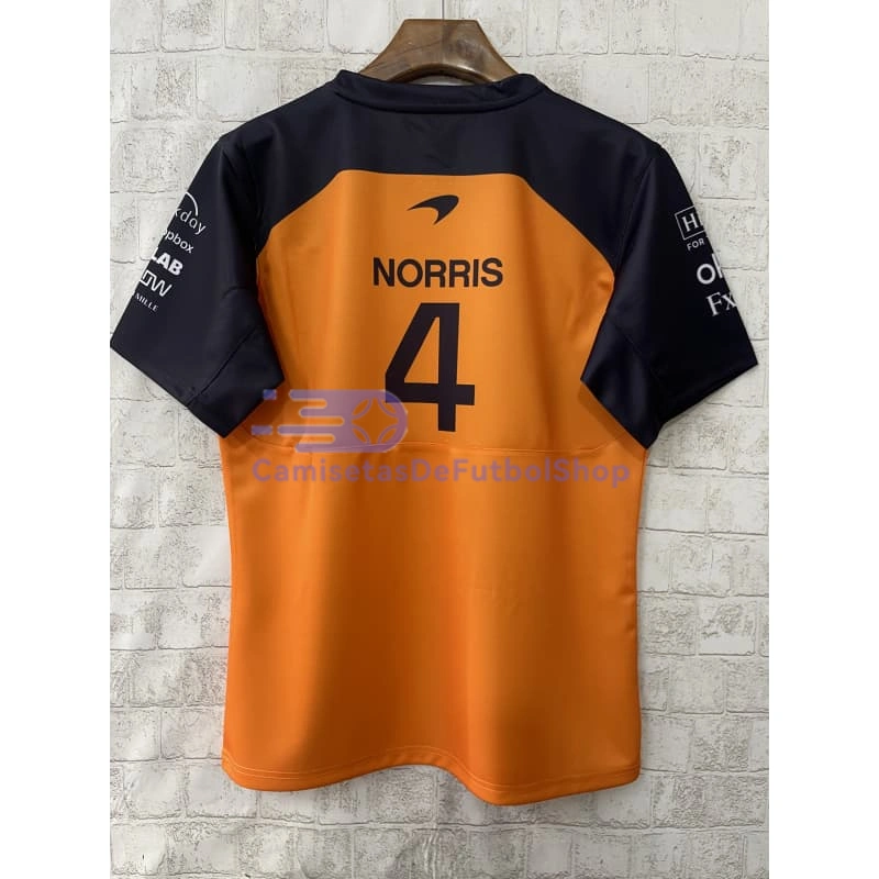 Camiseta McLaren F1 Naranja/Negro 2025 Lando Norris #4