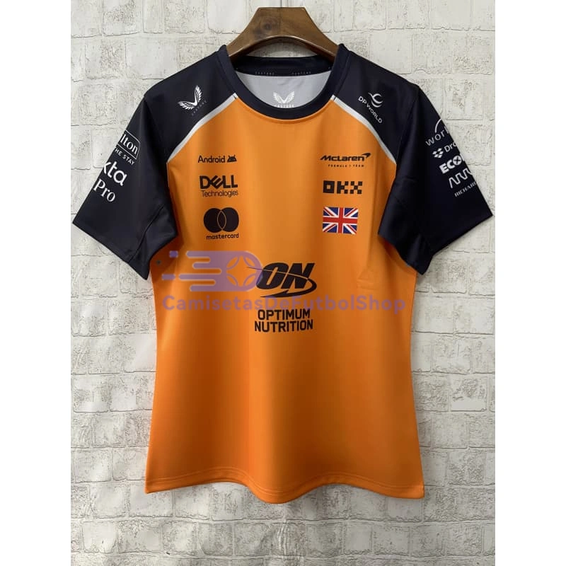 Camiseta McLaren F1 Naranja/Negro 2025 Lando Norris #4