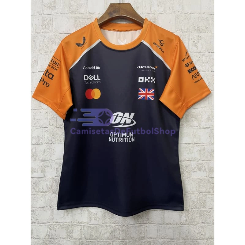 Camiseta McLaren F1 Negro/Naranja 2025 Lando Norris #4