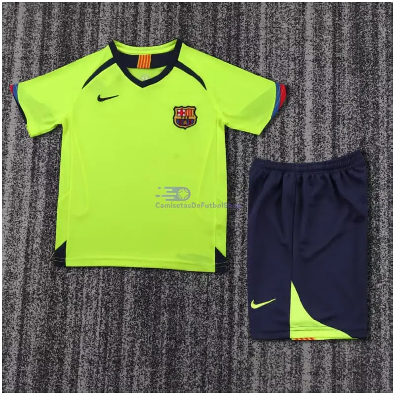 Camiseta Barcelona 2005/06 2ª Equipación Retro Niño Kit