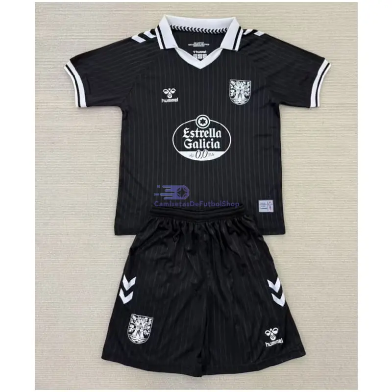 Camiseta Celta De Vigo 2025 Negro Especial Edición Niño Kit