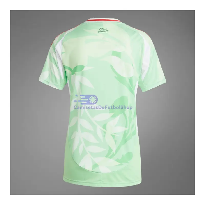 Camiseta Italia 2025 2ª Equipación la EURO Femenina Mujer Verde