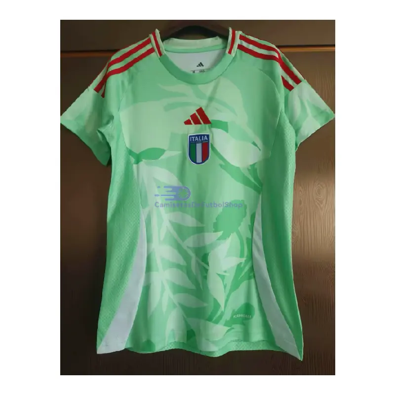 Camiseta Italia 2025 2ª Equipación la EURO Femenina Mujer Verde