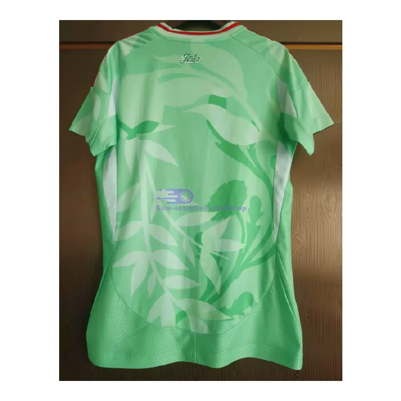 Camiseta Italia 2025 2ª Equipación la EURO Femenina Mujer Verde