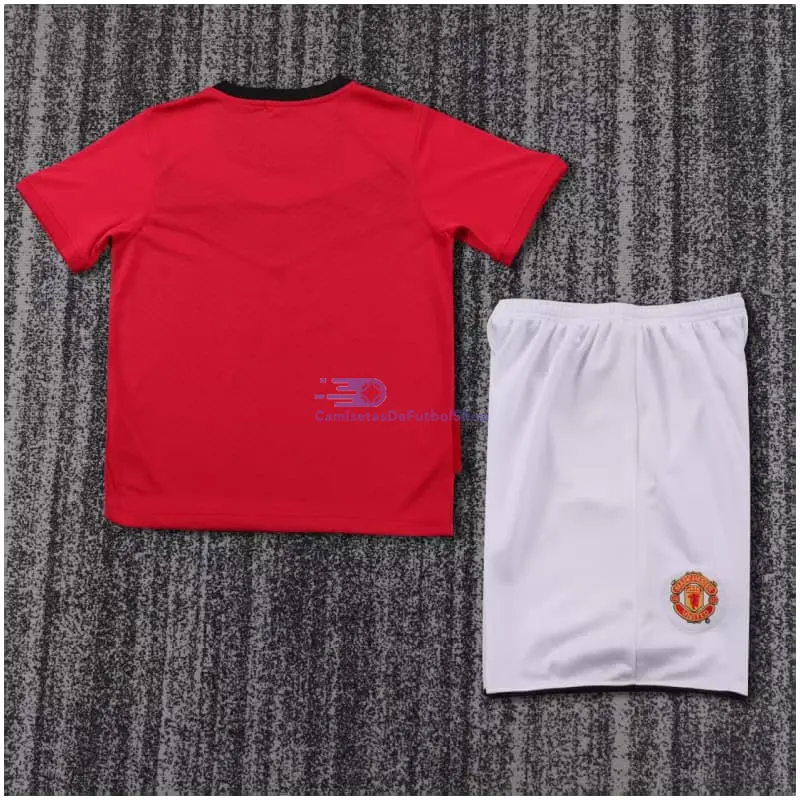 Camiseta Manchester United 2009/10 1ª Equipación Retro Niño Kit