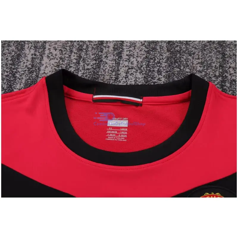 Camiseta Manchester United 2009/10 1ª Equipación Retro Niño Kit