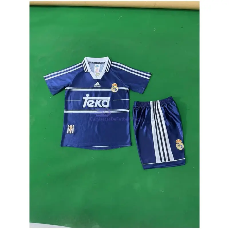 Camiseta Real Madrid 1998/99 2ª Equipación Retro Niño Kit