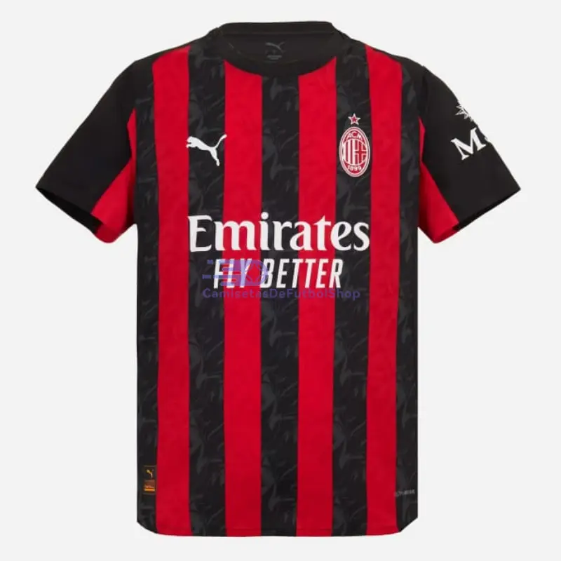 Camiseta AC Milan 1ª Equipación 2025/2026 Rojo/Negro