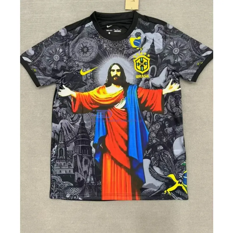 Camiseta Brasil 2025 Negro/Gris Especial Edición