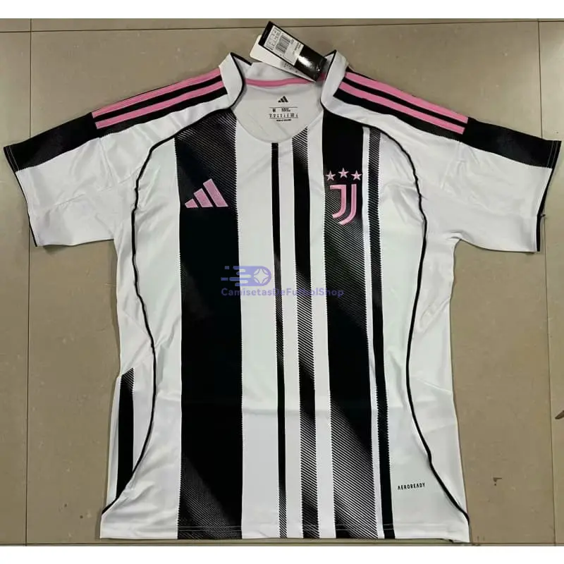 Camiseta Juventus 1ª Equipación  2025/2026 Negro/Blanco 