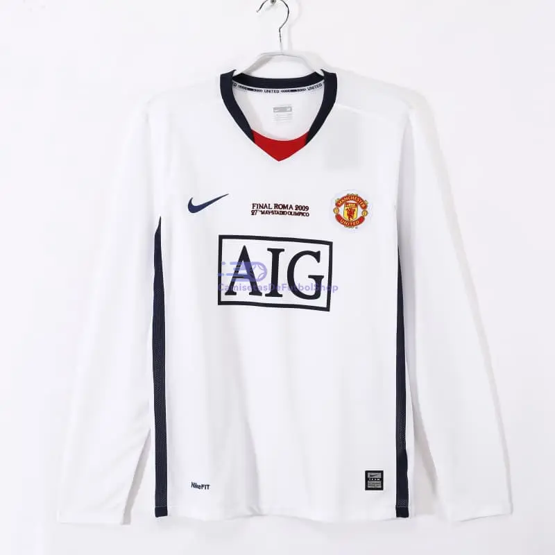 Camiseta Manchester United 2008/09 2ª Equipación Retro ML