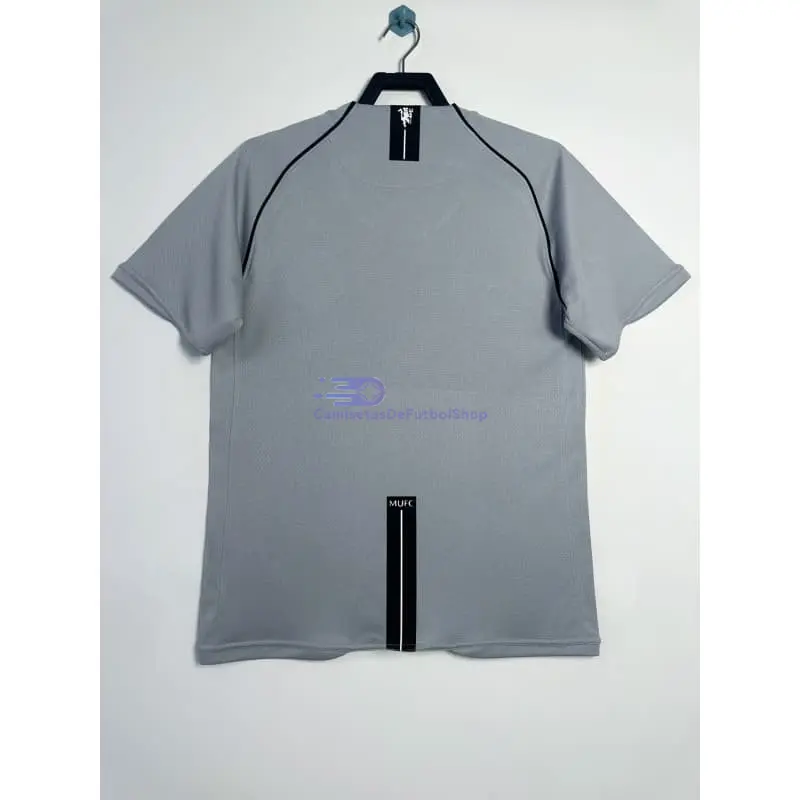 Camiseta de Portero Manchester United 2007/08 Gris Retro