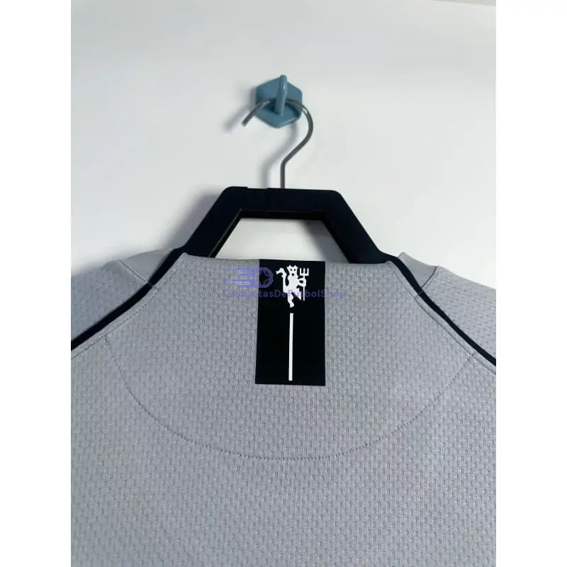 Camiseta de Portero Manchester United 2007/08 Gris Retro