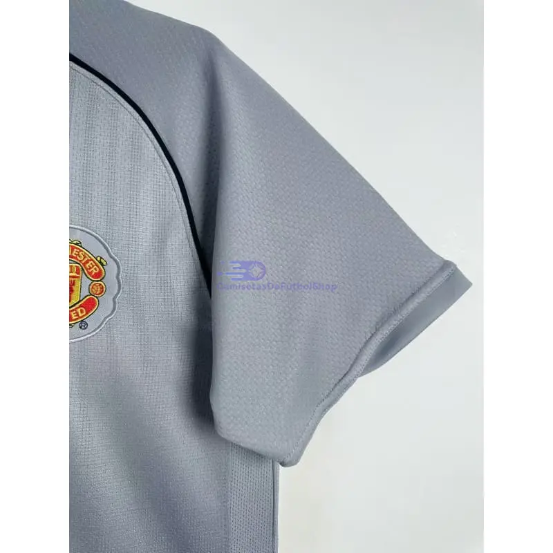Camiseta de Portero Manchester United 2007/08 Gris Retro