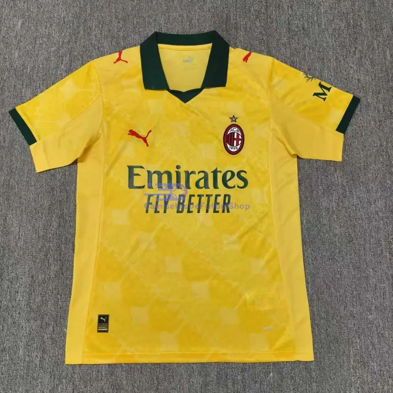 Camiseta AC Milan 2025/2026 3ª Equipación Amarillo