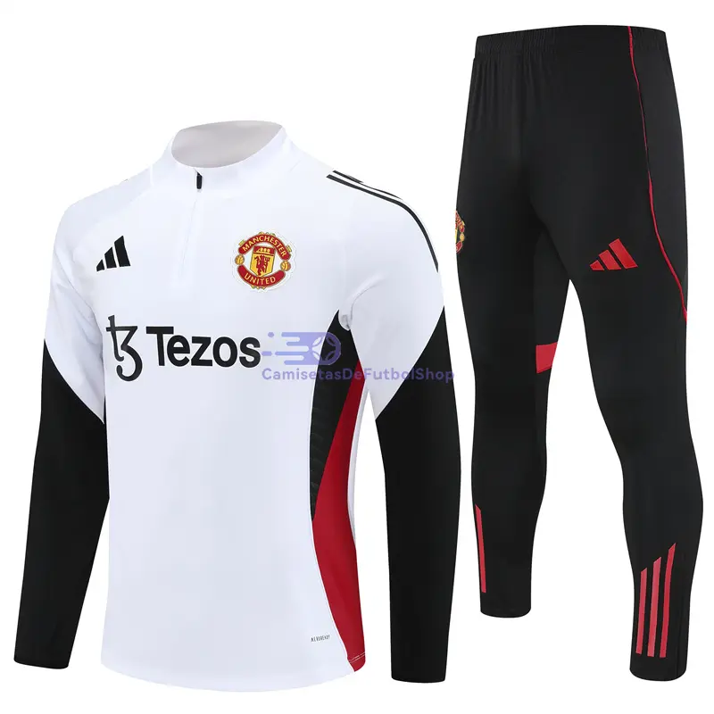 Sudadera De Entrenamiento Manchester United Blanco 2025/2026 Kit