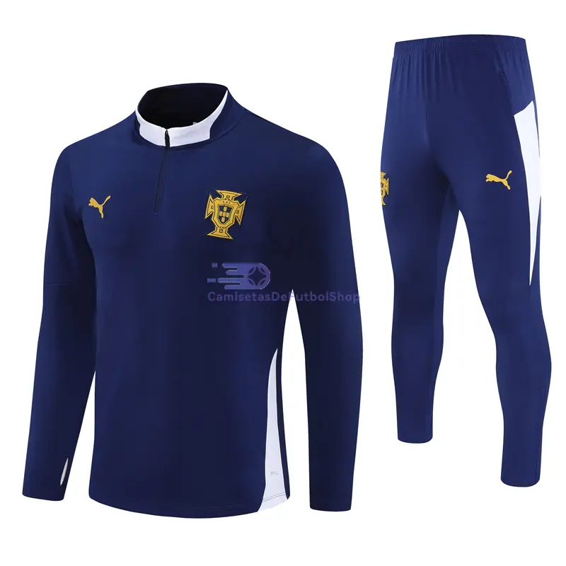 Sudadera De Entrenamiento Portugal Azul Real 2025/2026 Kit