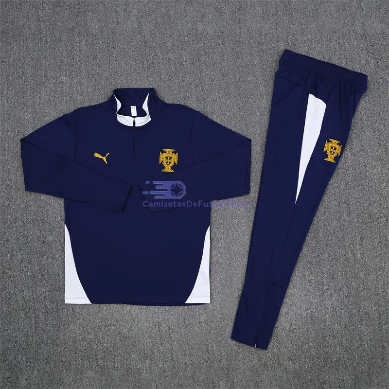Sudadera De Entrenamiento Portugal Azul Real 2025/2026 Kit