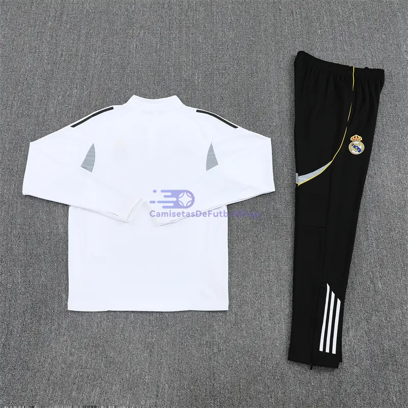 Sudadera De Entrenamiento Real Madrid Blanco 2025/2026 Kit