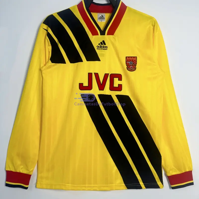Camiseta Arsenal 1993/94 2ª Equipación Retro ML Amarillo