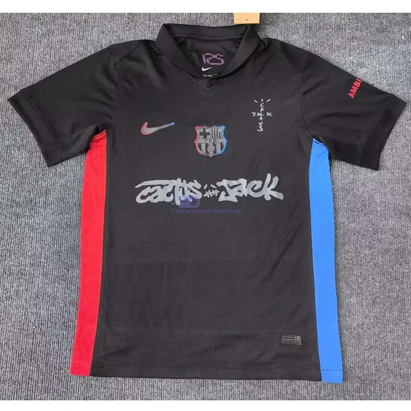 Camiseta Barcelona x Travis Scott 2024/2025 2ª Equipación Negro