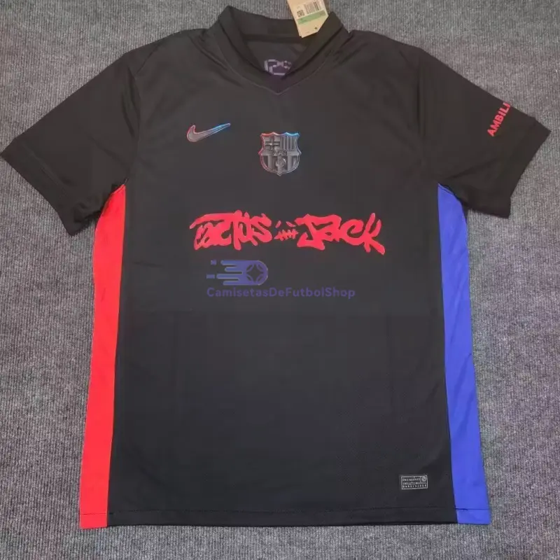 Camiseta Barcelona x Travis Scott Limited Edition 2024/2025 2ª Equipación Negro