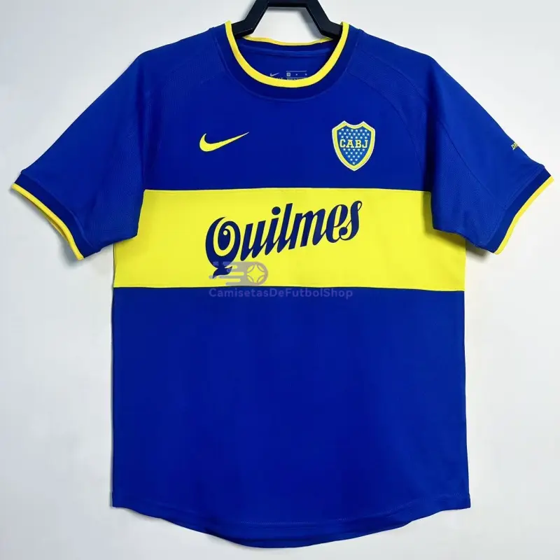 Camiseta Boca Juniors 2000/01 1ª Equipación Retro Azul/Amarillo